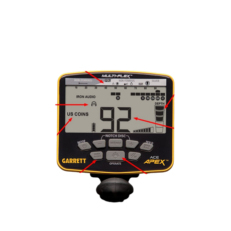 Garrett ACE Apex Multi-Frequency Metal Dedektör